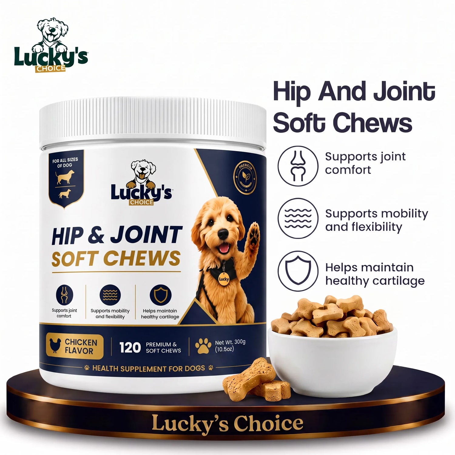 Lucky's Choice Hip and Joint Soft Chews