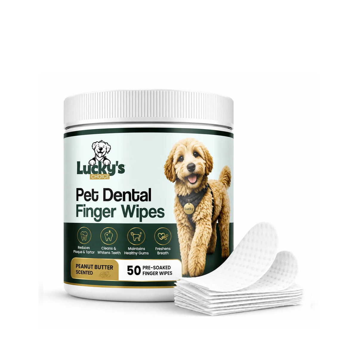 Pet Dental Finger Wipes